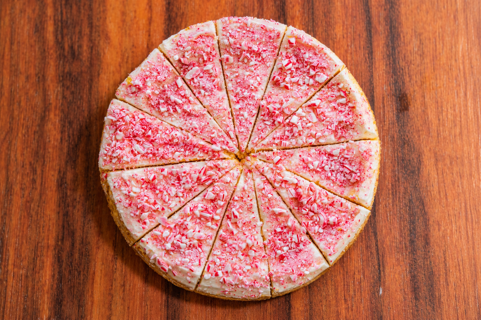 Candy Cane Cheesecake